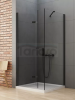 NEW TRENDY Kabina prysznicowa NEW SOLEO BLACK 100x70 D-0236A/D-0113B
